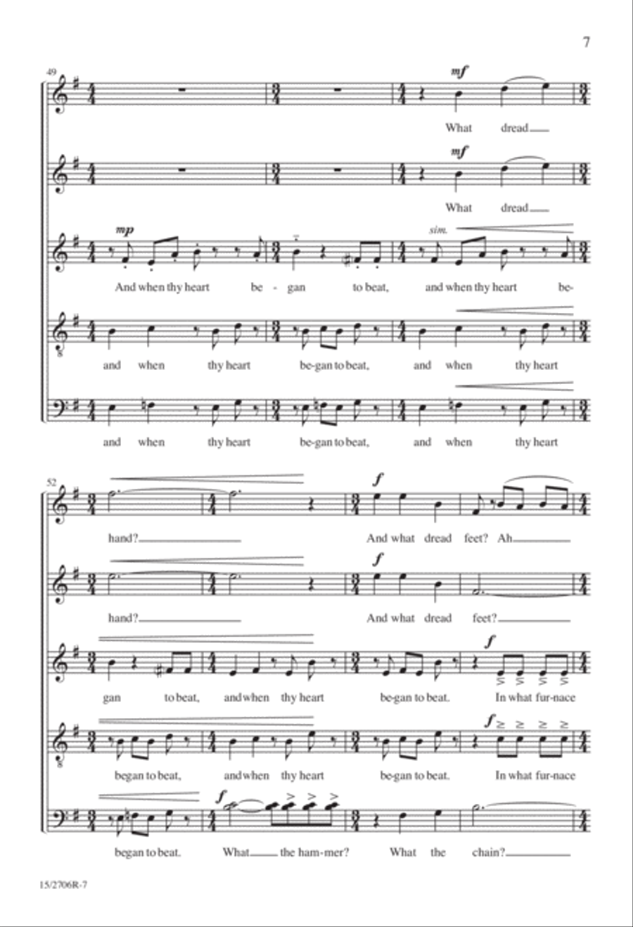 The Tyger The Tyger Divisi scores gallery preview page 8