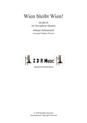 Book cover for Wien Bleibt Wien! March for Saxophone Quartet
