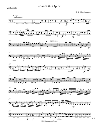 Sonata #2, Op. 2 for String Quartet