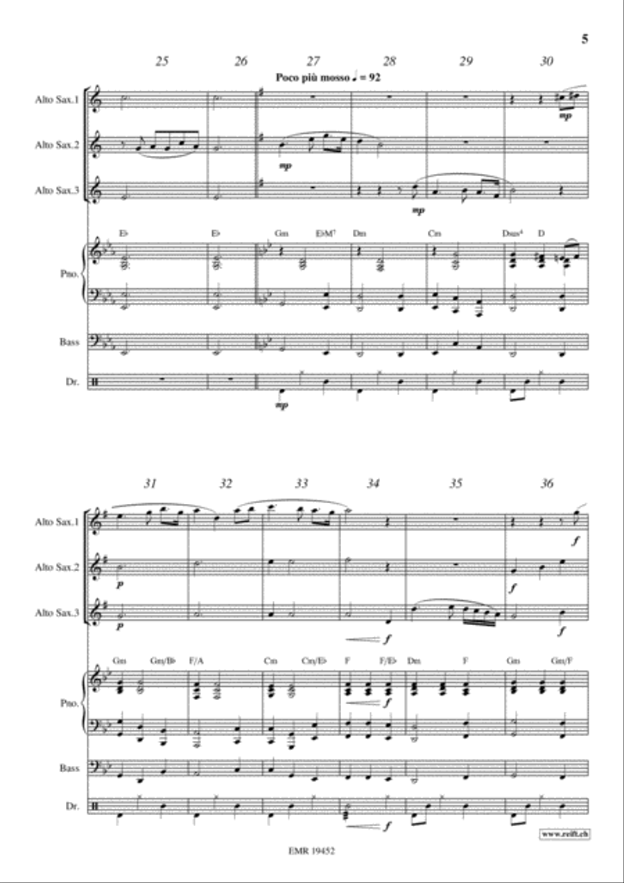 The Last Rose Of Summer Alto Saxophone scores gallery preview page 5