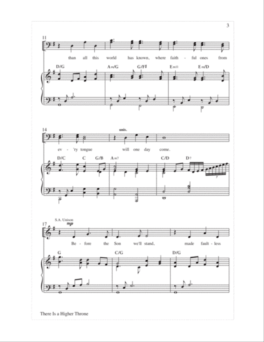 There Is a Higher Throne Choir scores gallery preview page 3