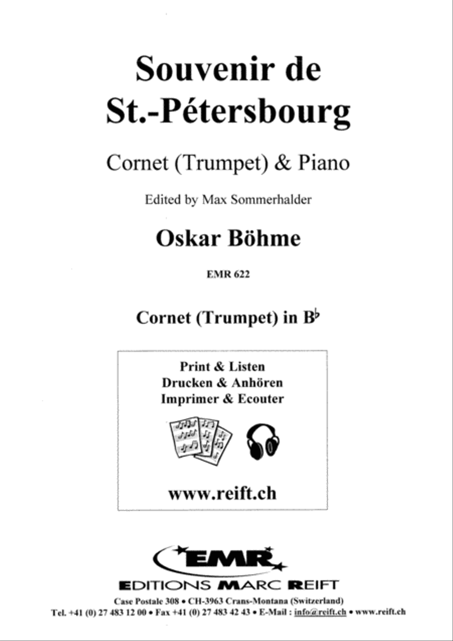 Souvenir de St. Petersbourg Cornet scores gallery preview page 2