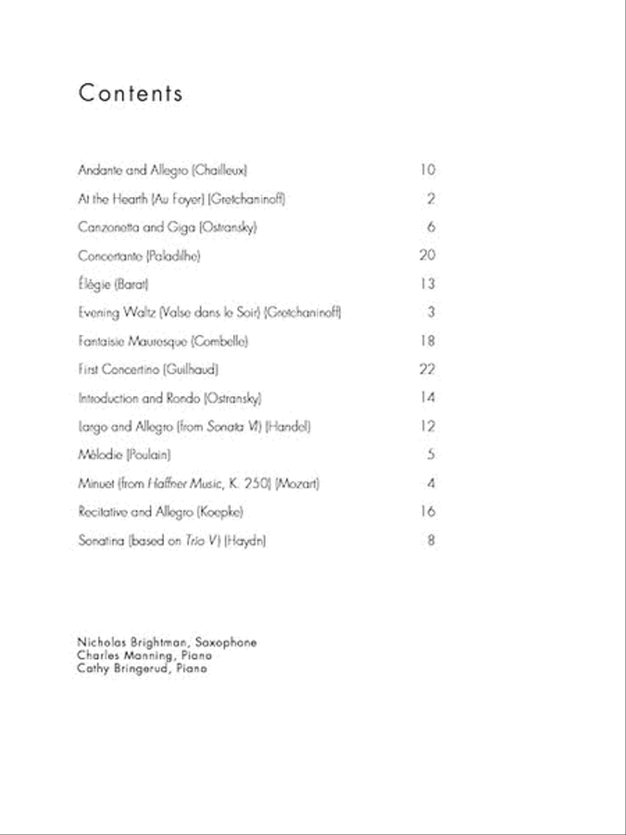 Concert and Contest Collection for Eb Alto Saxophone Concert Band Methods scores gallery preview page 2