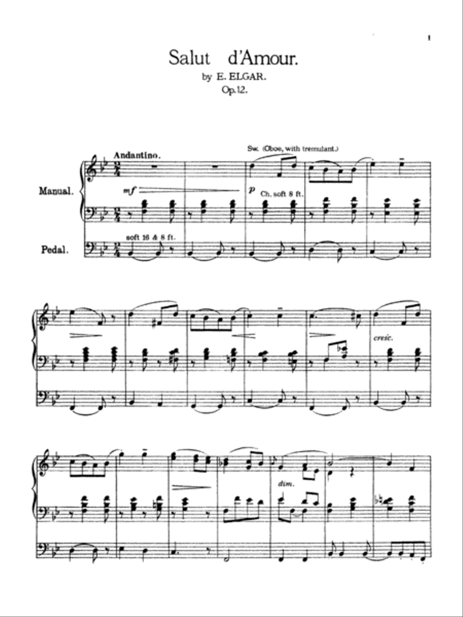 Album of Twenty Popular Pieces for Organ (Nineteenth-century music, mostly transcriptions, with a few original organ compositions), Volume 1 Organ scores gallery preview page 6
