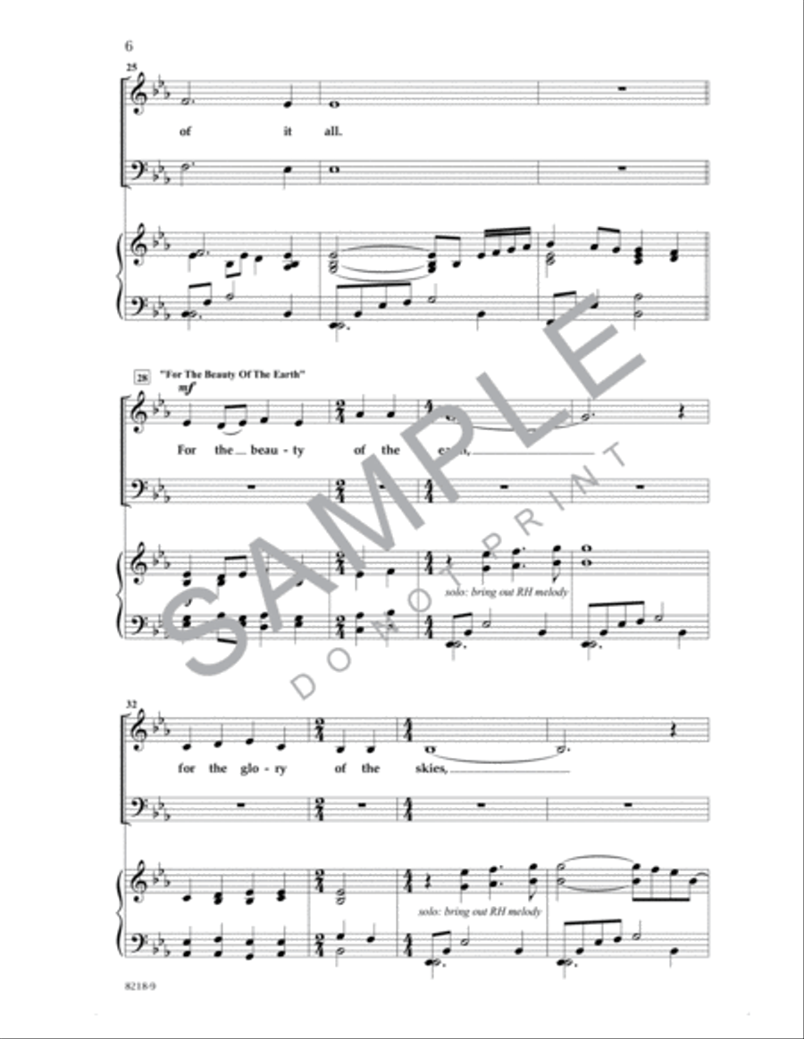 Thanks Be to God 4-Part scores gallery preview page 5