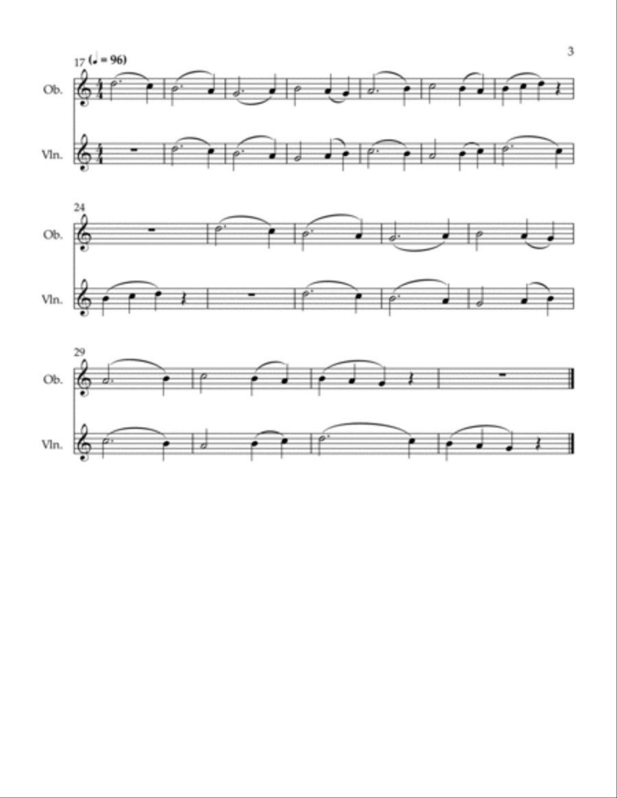 3 Conversations Oboe scores gallery preview page 3
