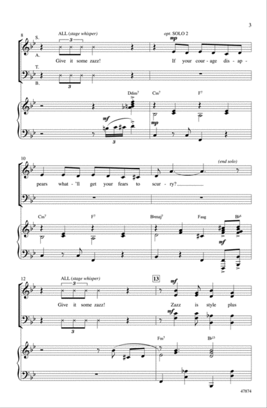 Zazz Zazz Choir scores gallery preview page 2