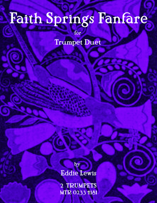 Book cover for Faith Springs Fanfare for Trumpet Duet