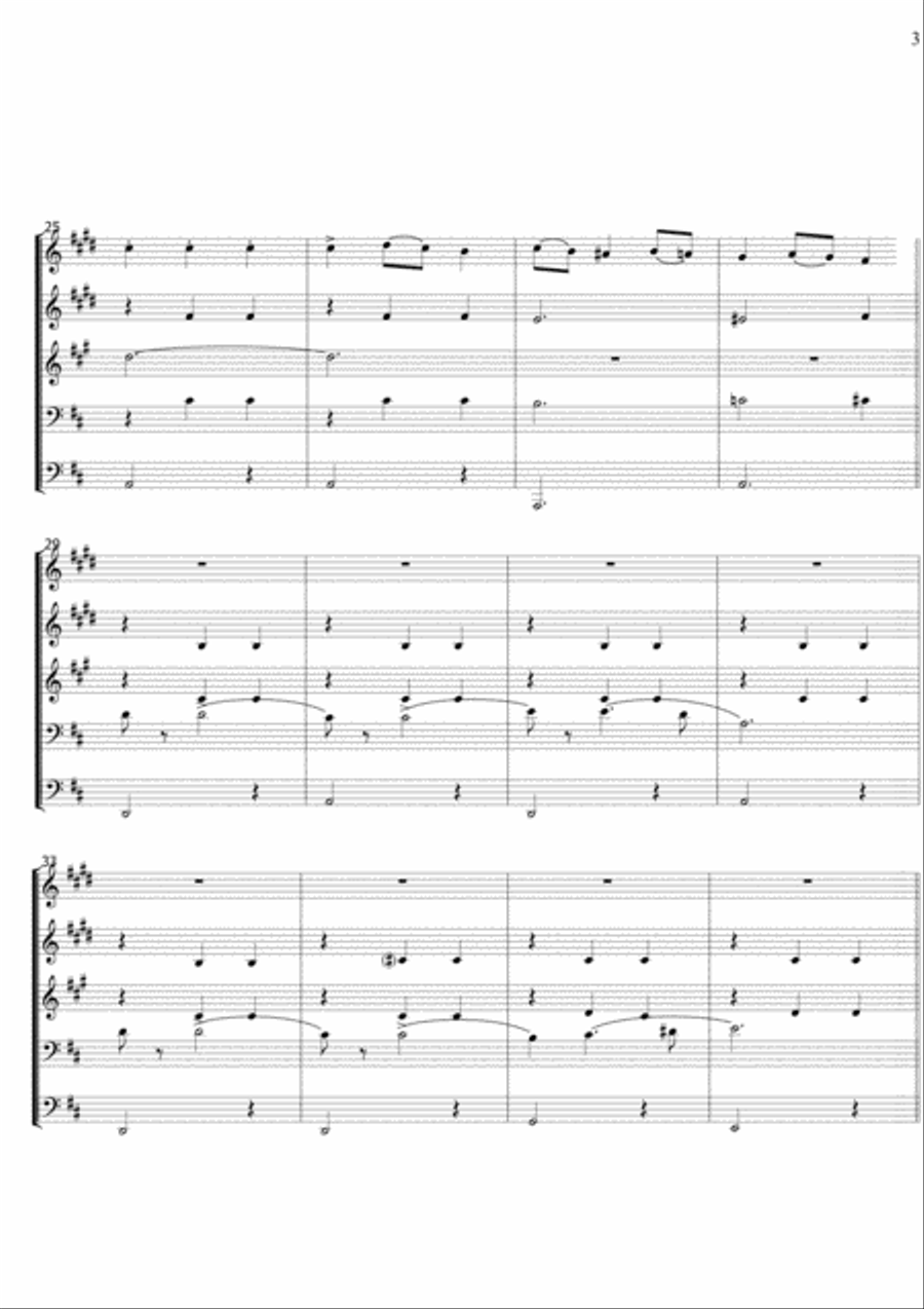 The Nutcracker (ballet), Op.71: Pas de Deux Brass Ensemble scores gallery preview page 3