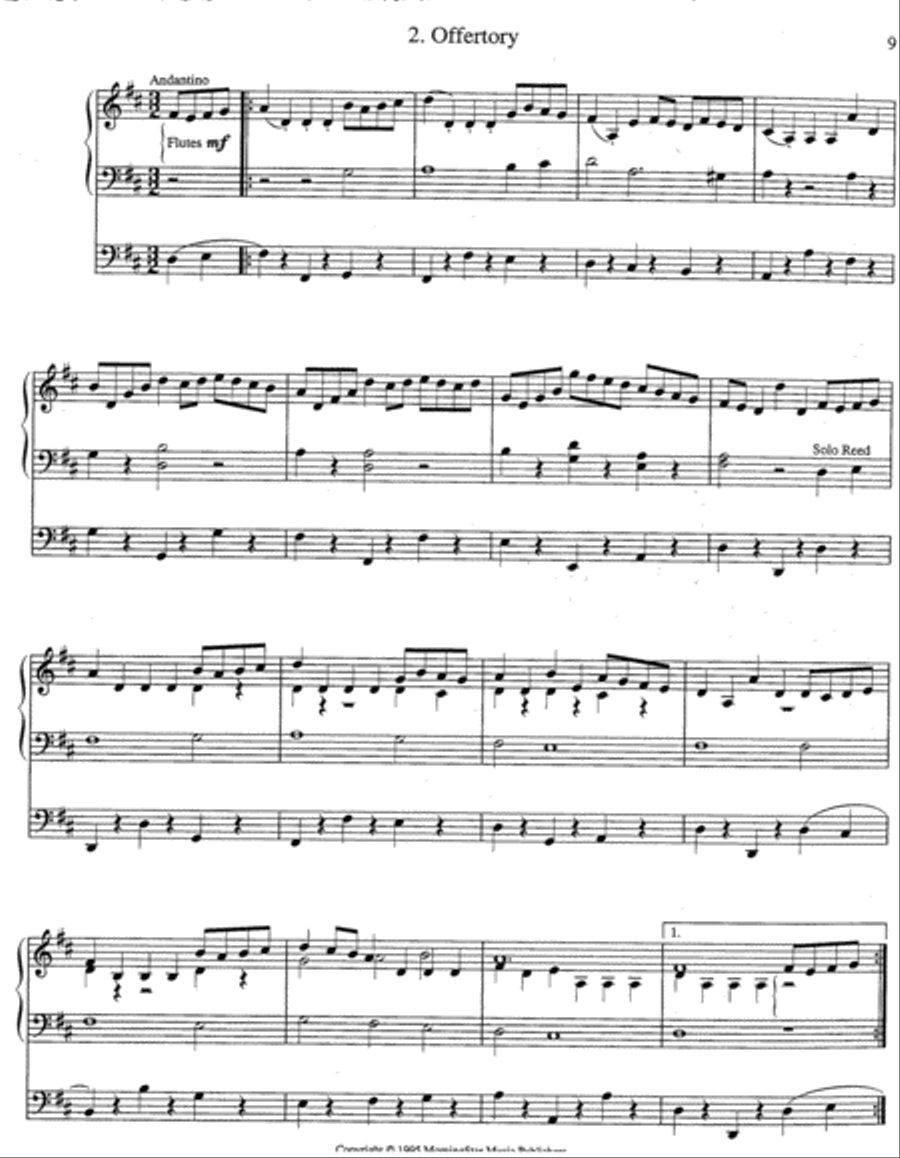 All Glory Be to God on High (Suite) Organ scores gallery preview page 3