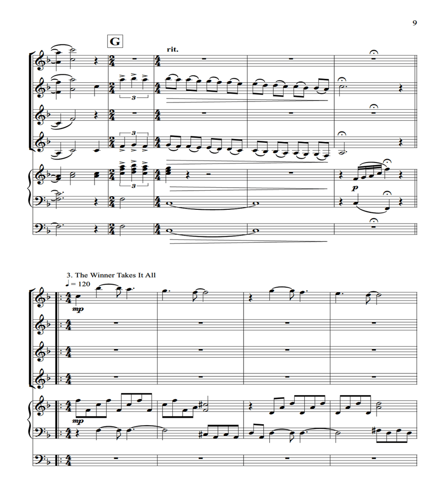Abba Hits Abba Hits Set of Parts scores gallery preview page 6