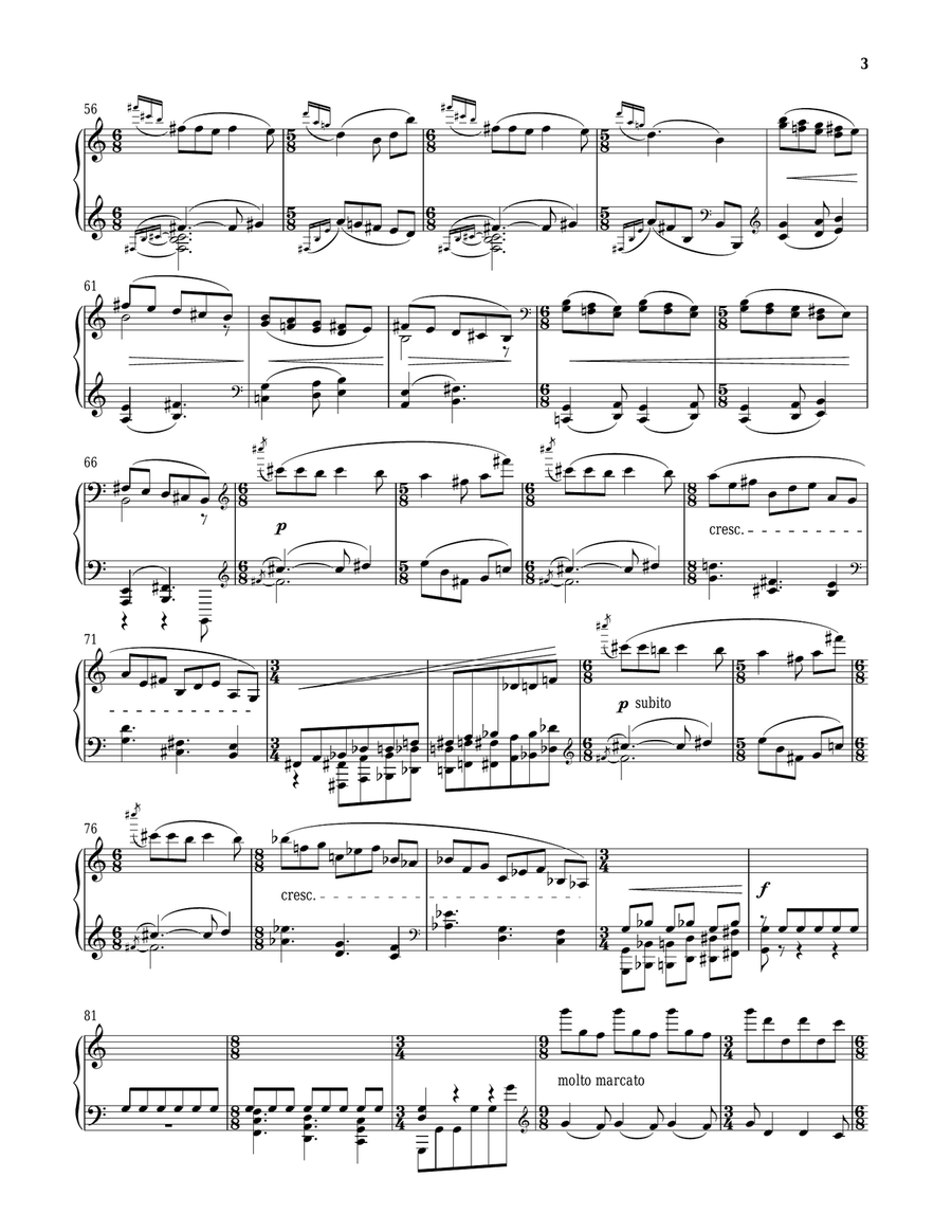 Sonata No. 1, Op. 22 Piano Solo scores gallery preview page 3
