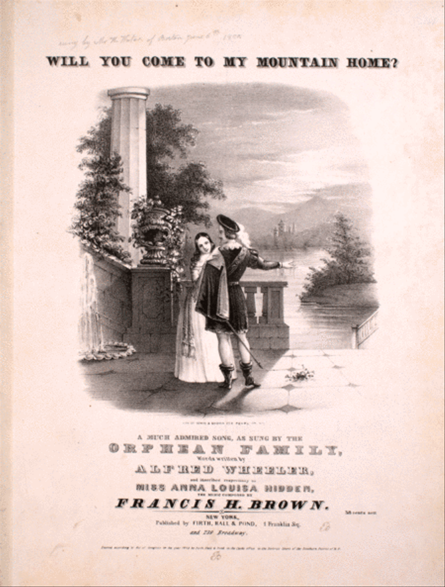 Will You Come To My Mountain Home? Song Voice scores gallery preview page 1