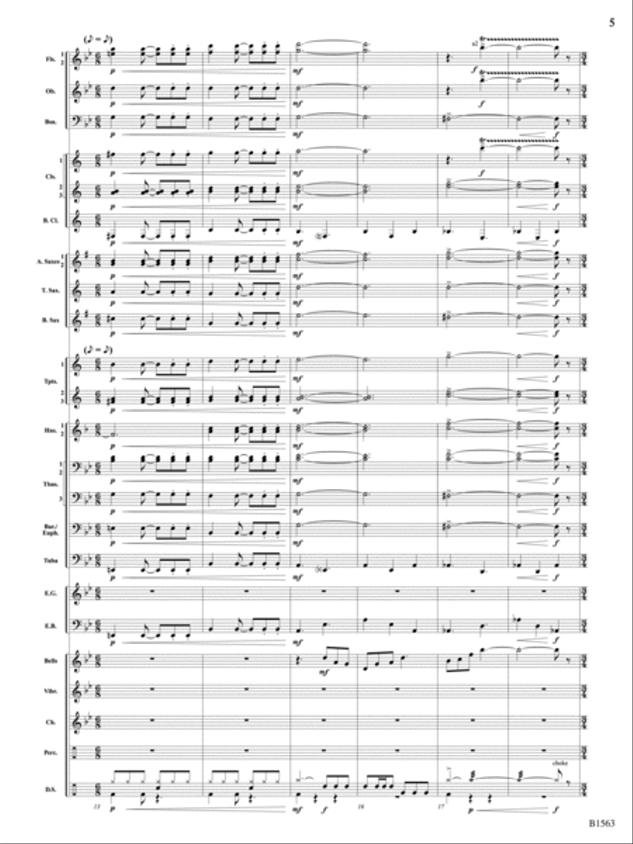 Christmas Lights: Score Concert Band scores gallery preview page 5