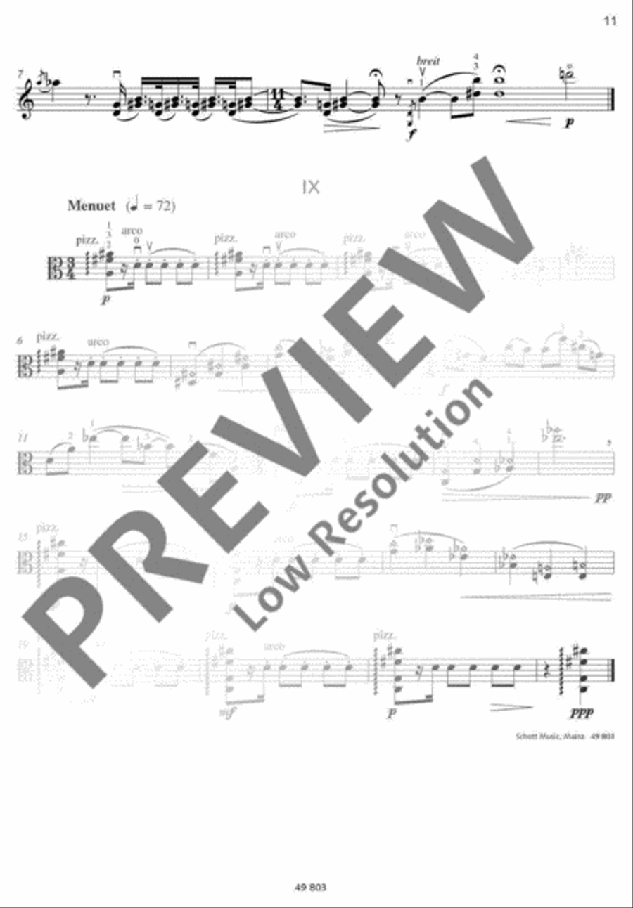 Serenade Viola Solo scores gallery preview page 12