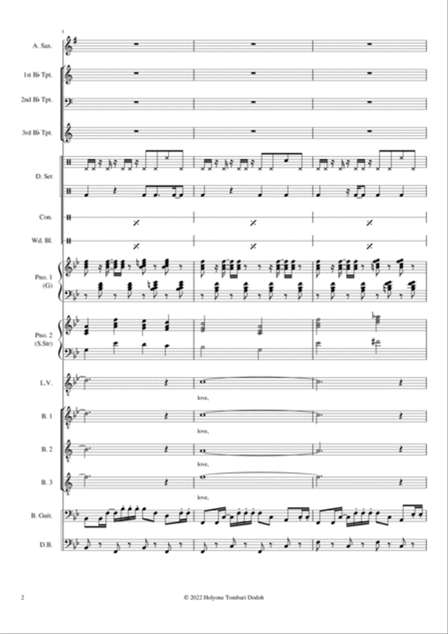 Loving You Jazz Ensemble scores gallery preview page 2