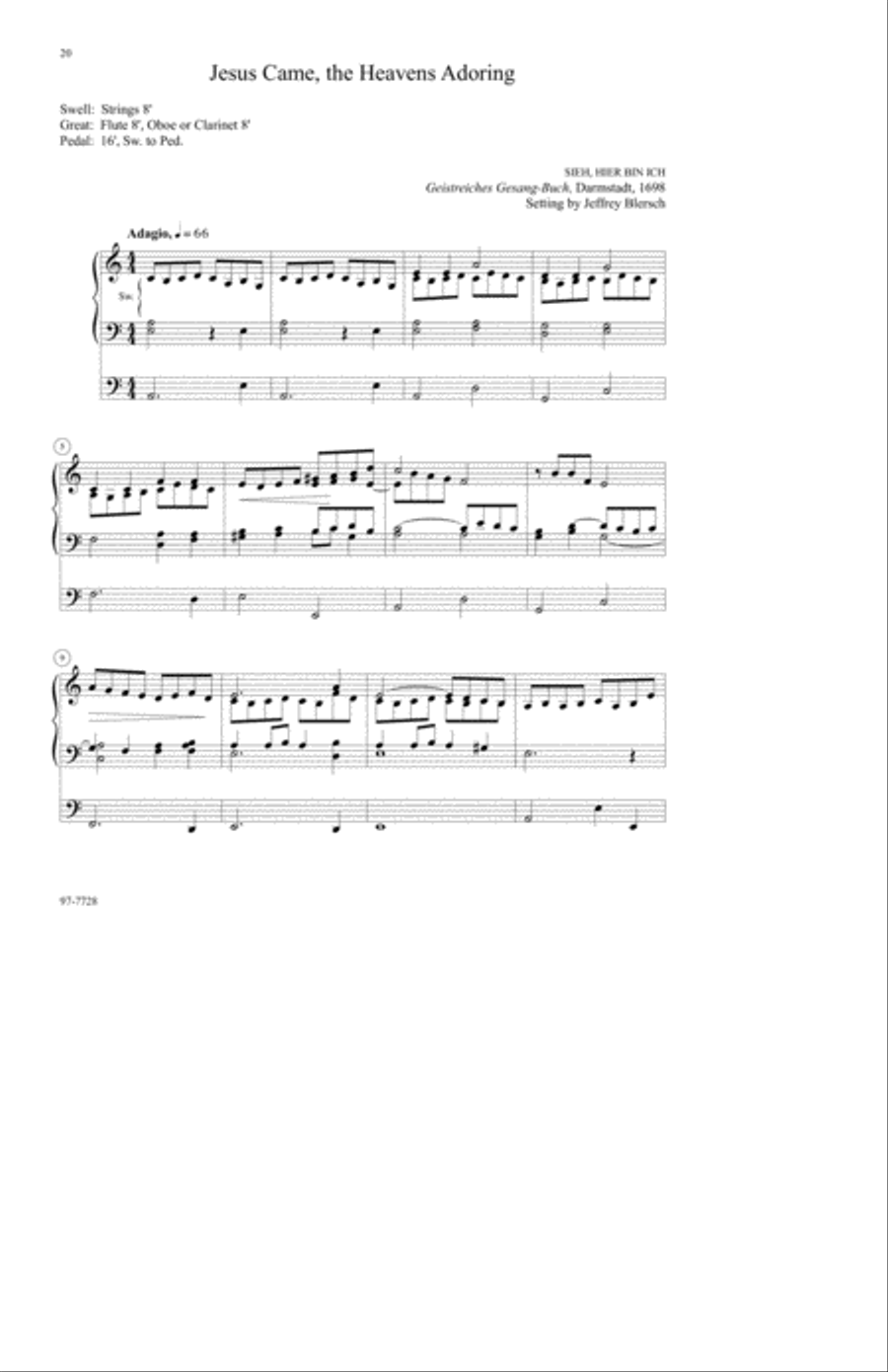 How Shall I Meet You: Seven Organ Preludes for Advent Organ scores gallery preview page 6