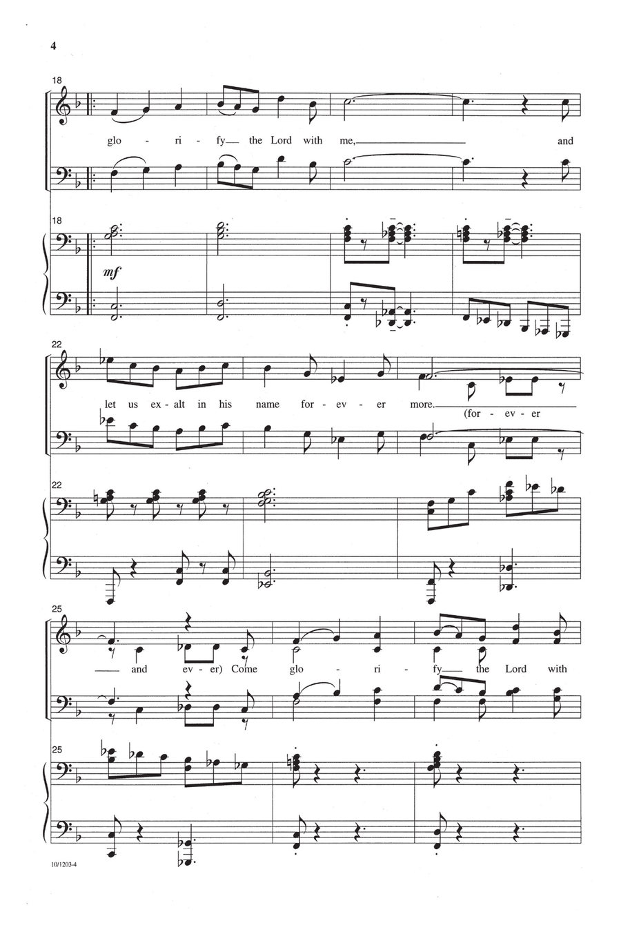 Come, Glorify the Lord (Digital Download) Choir scores gallery preview page 4