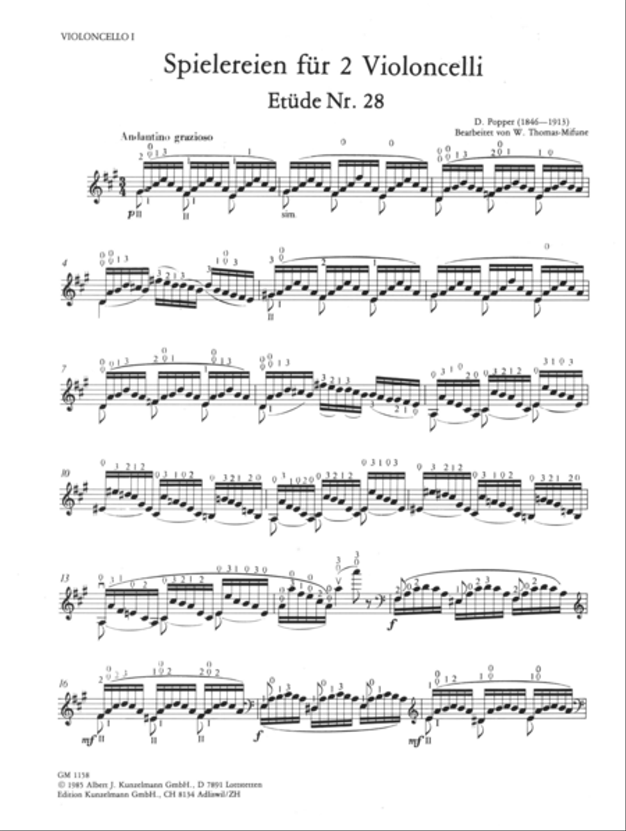 Trifles for 2 celli Set of Parts scores gallery preview page 2