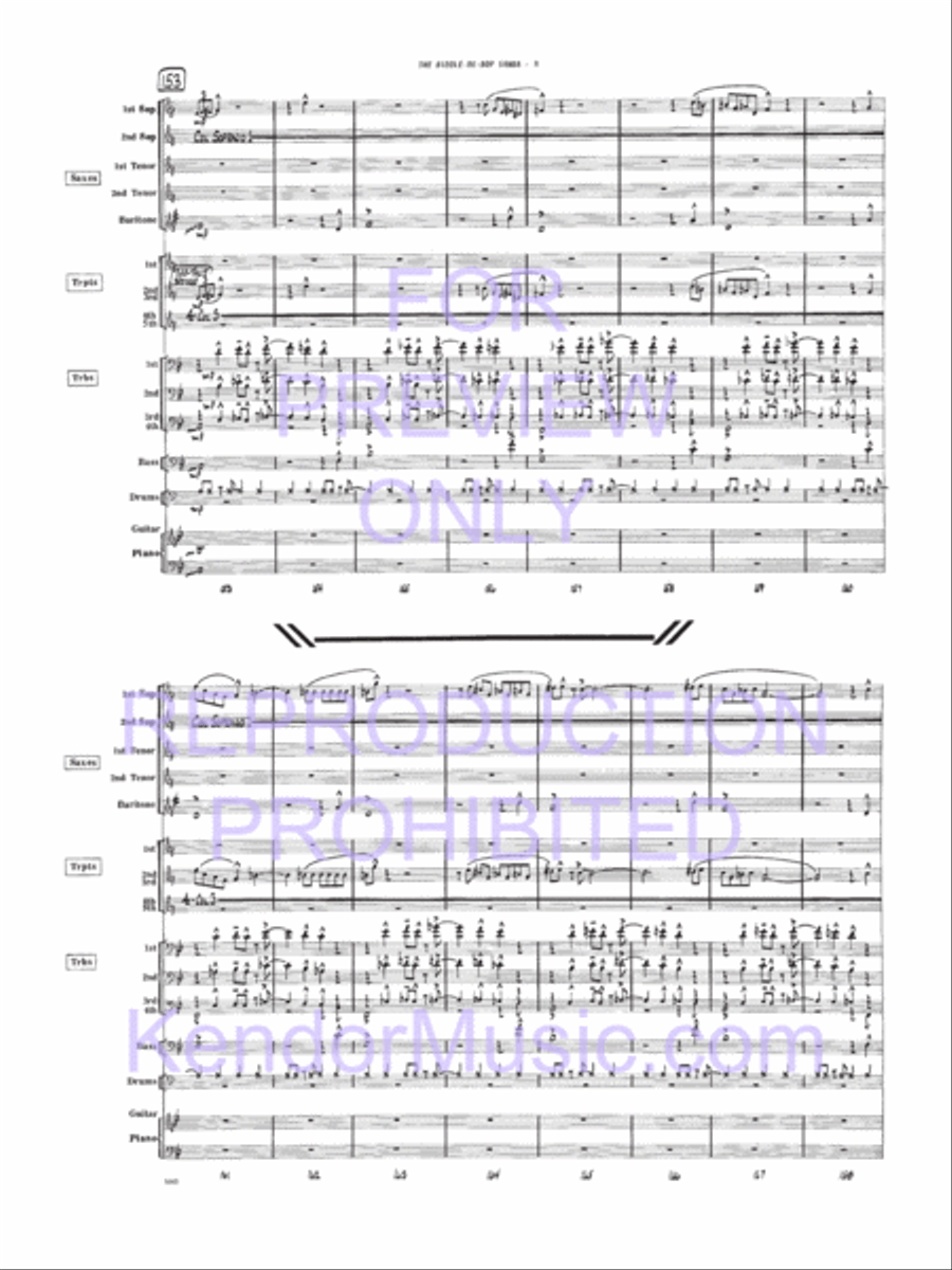 Biddle-De-Bop Samba, The Jazz Ensemble scores gallery preview page 10