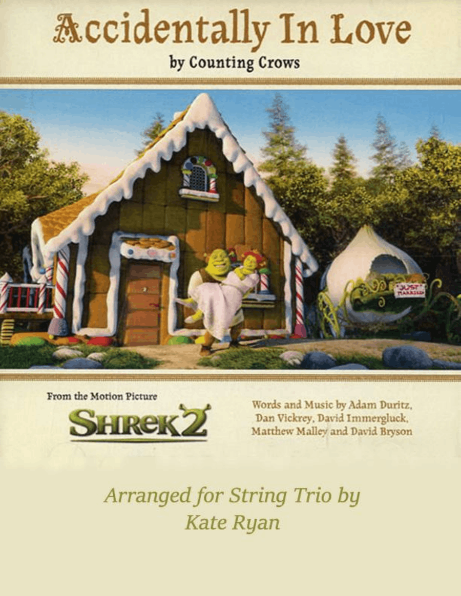 Accidentally In Love String Trio scores gallery preview page 1