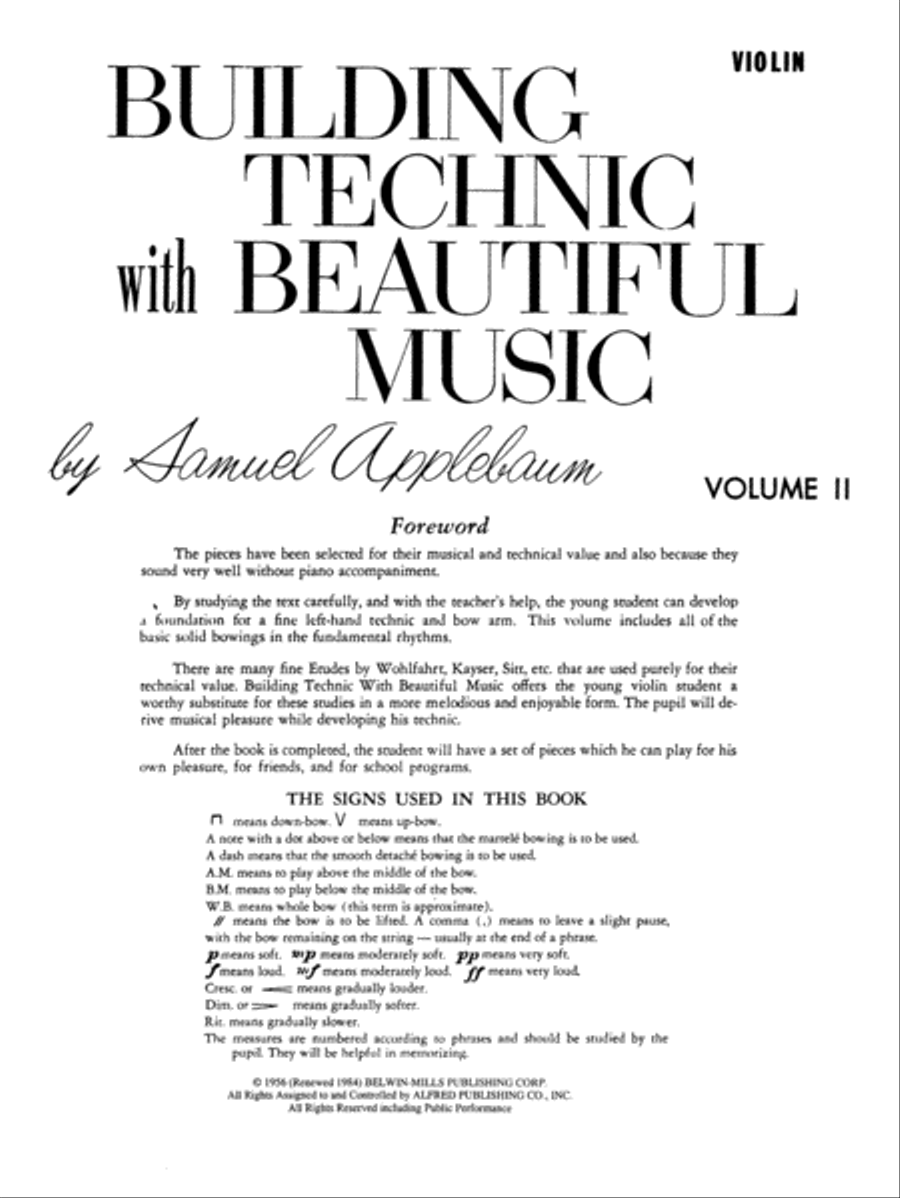 Building Technic With Beautiful Music, Book 2