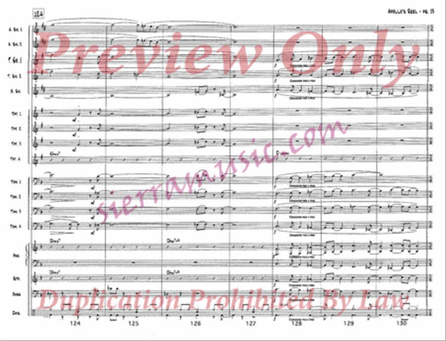 Apollo's Reel Jazz Ensemble scores gallery preview page 14