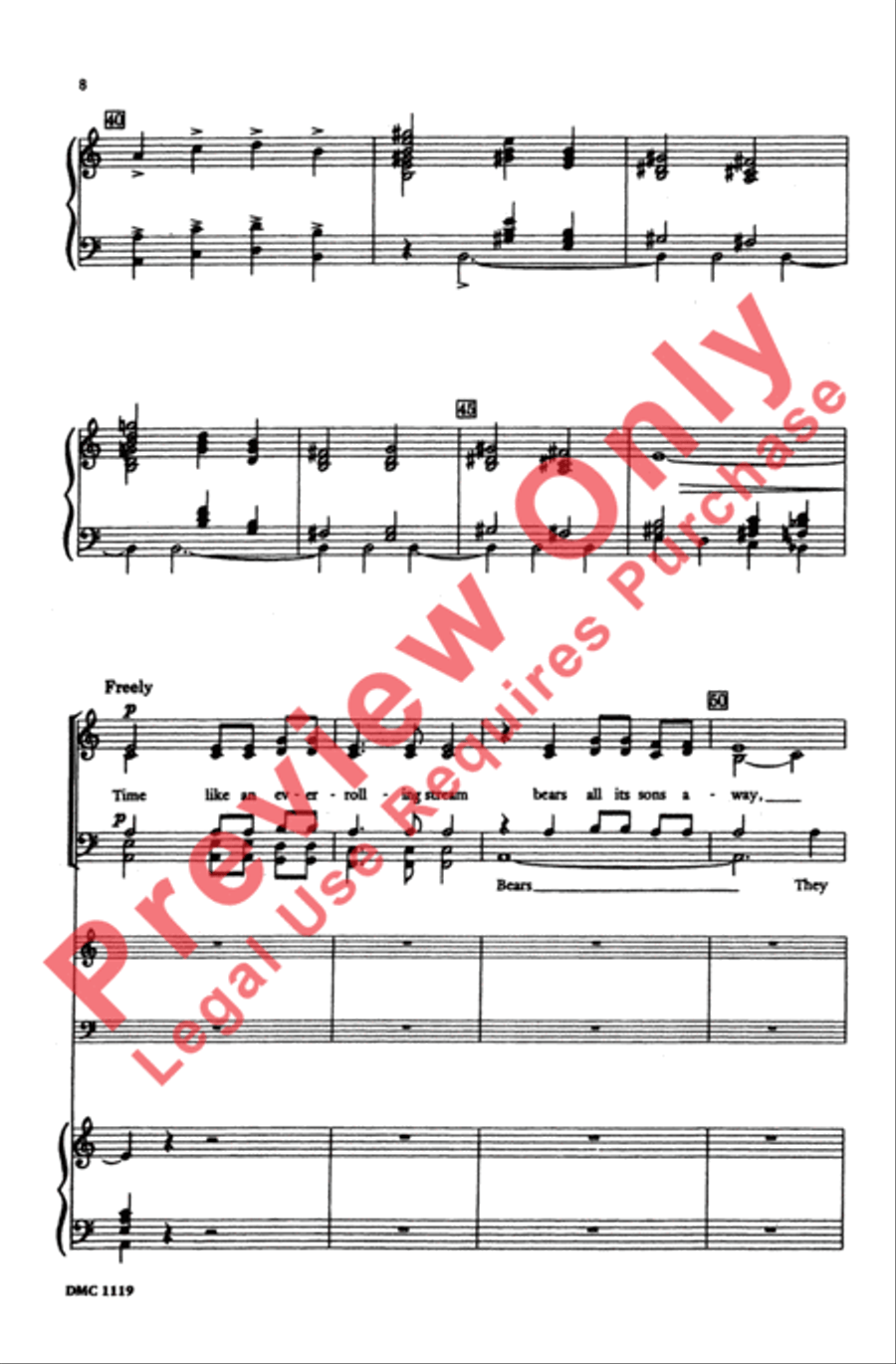 Festival Piece on St. Anne 4-Part scores gallery preview page 8