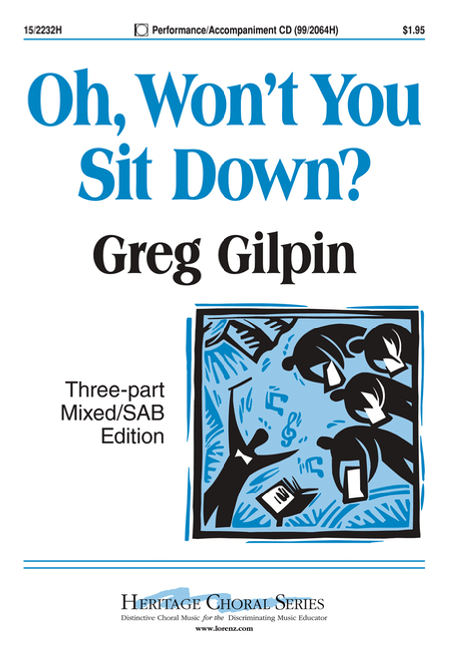 Oh, Won't You Sit Down? 3-Part scores gallery preview page 1