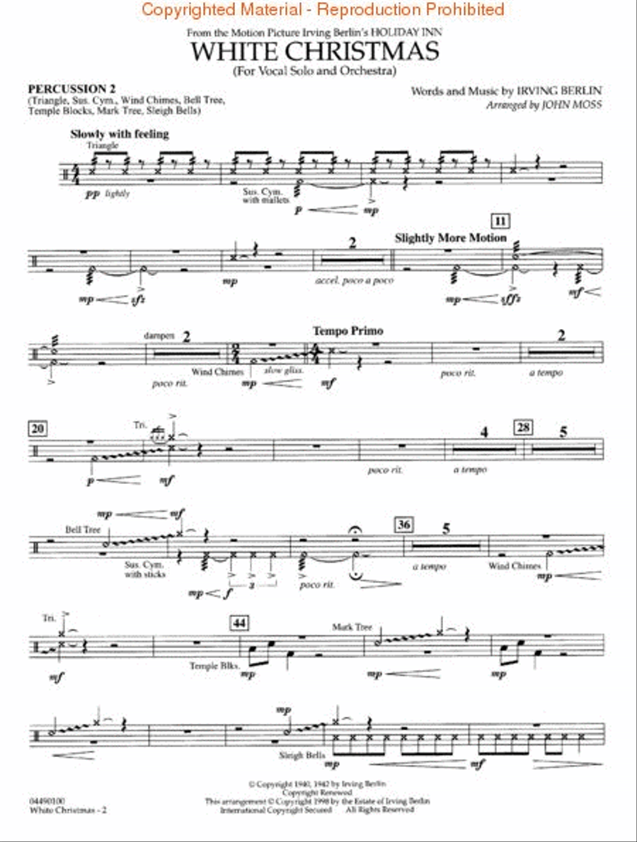 White Christmas White Christmas Full Orchestra scores gallery preview page 4