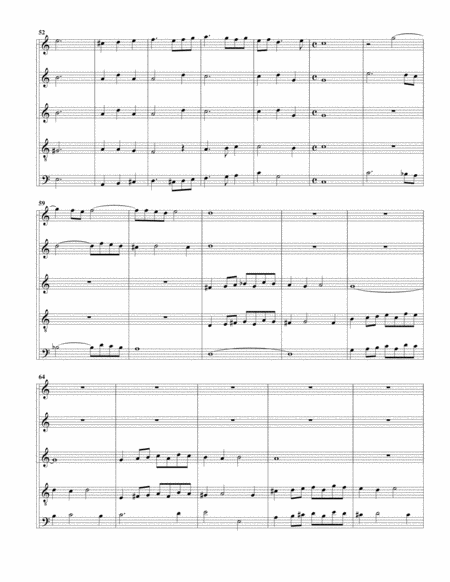 Canzon no.4 a6 (1615) C198 (arrangement for 5 recorders)