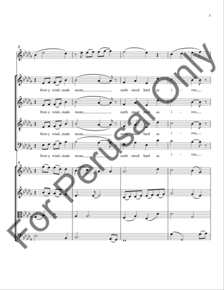 In the Bleak Midwinter (String Ensemble Score/Parts) Choir scores gallery preview page 4
