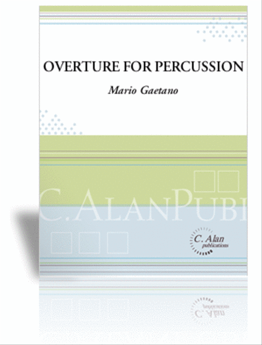 Overture for Percussion Percussion Ensemble scores gallery preview page 1