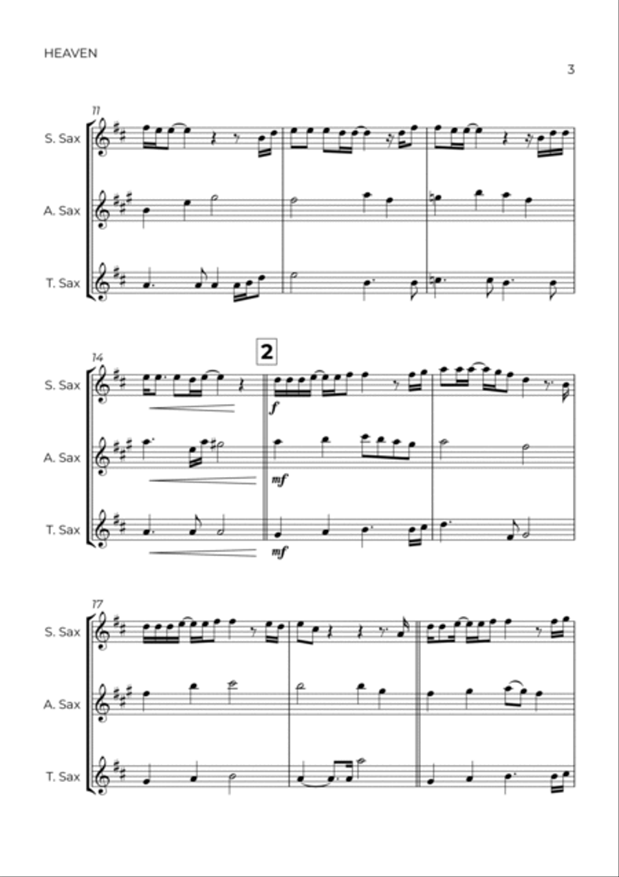 Heaven Woodwind Trio scores gallery preview page 3