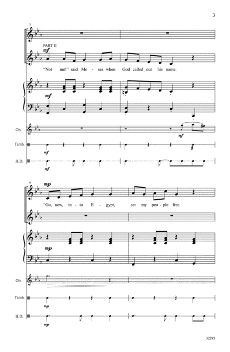 Moses and Me 2-Part scores gallery preview page 3
