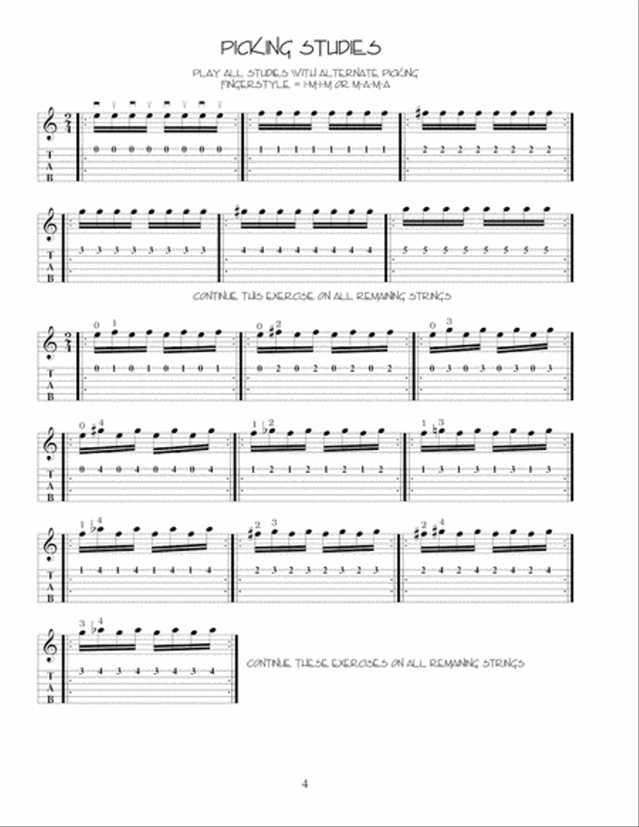 Guitar Journals - Technique Guitar scores gallery preview page 5
