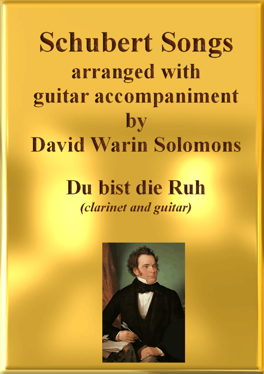 Du bist die Ruh for clarinet and guitar Clarinet scores gallery preview page 1