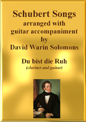 Book cover for Du bist die Ruh for clarinet and guitar