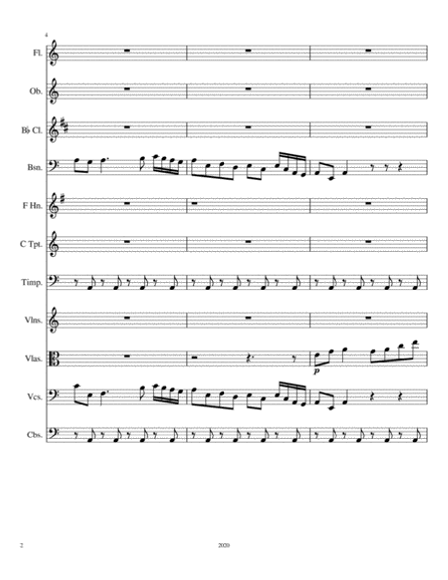 Symphonic Poem #1: Ashes to Ashes Full Orchestra scores gallery preview page 3