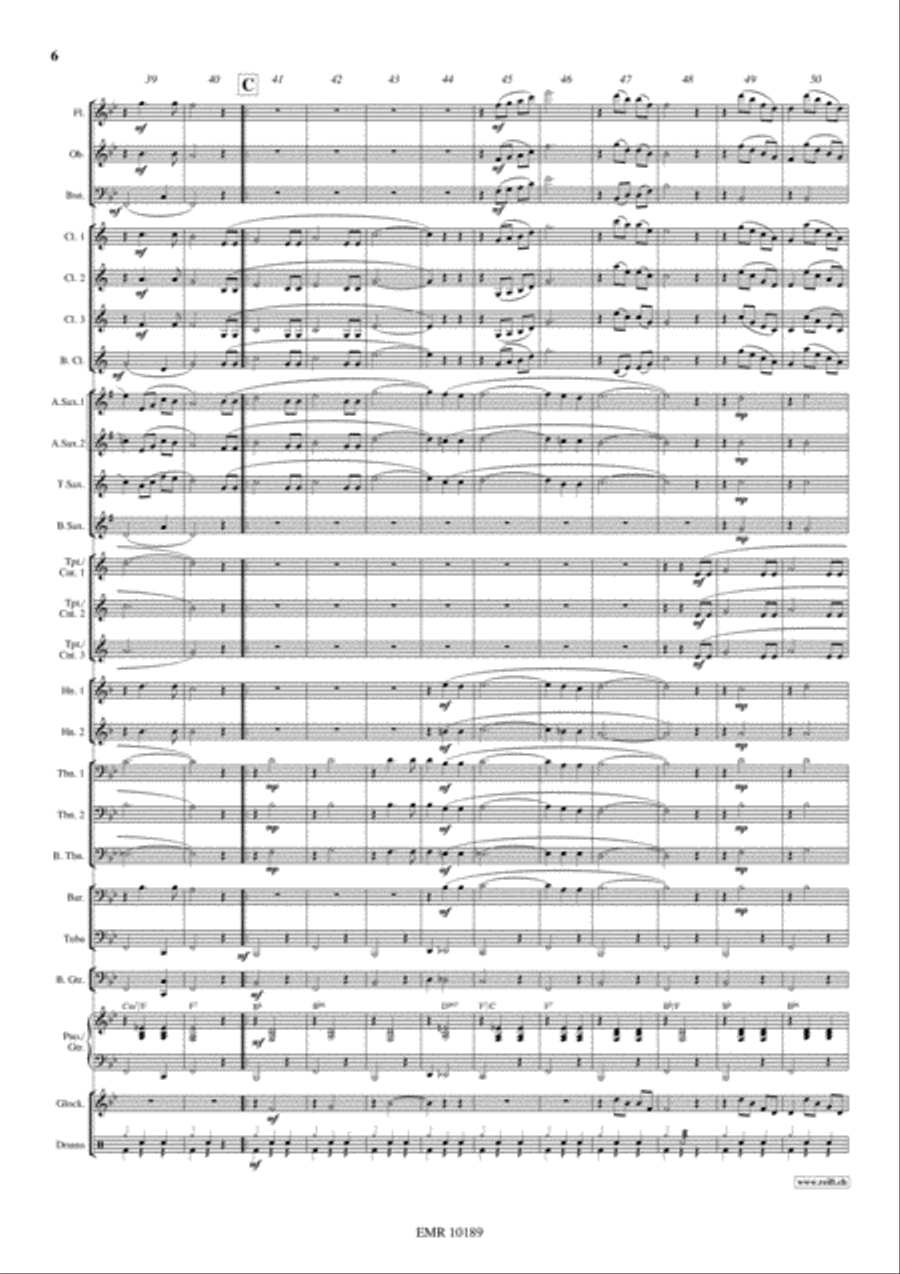 Love At Twenty Concert Band scores gallery preview page 7