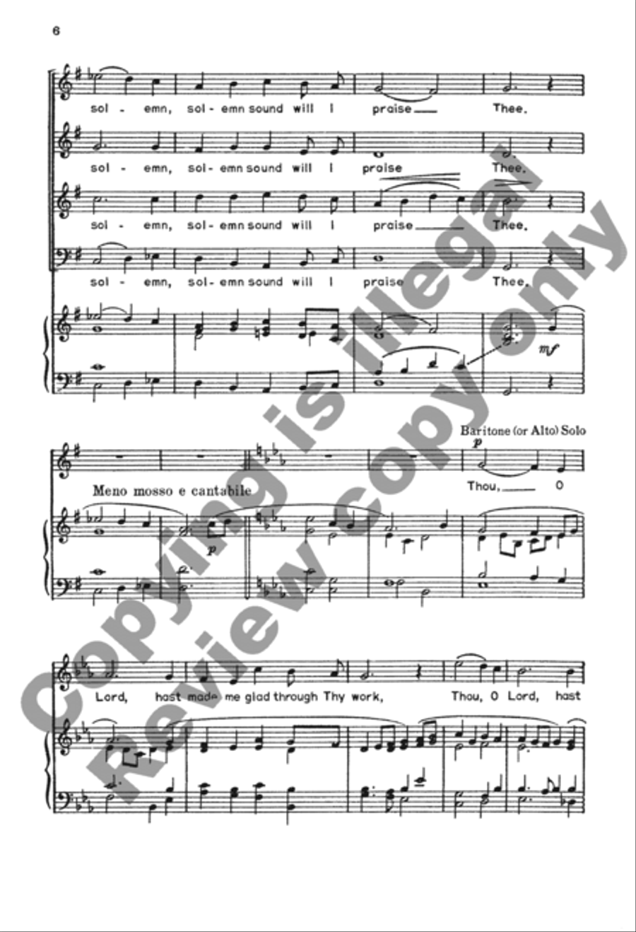 A Good Thing It Is To Give Thanks 4-Part scores gallery preview page 14