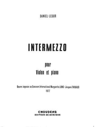 Intermezzo For Violin and Piano