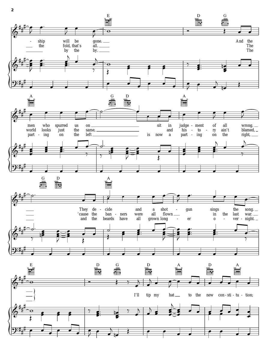 Won't Get Fooled Again Acoustic Guitar scores gallery preview page 2