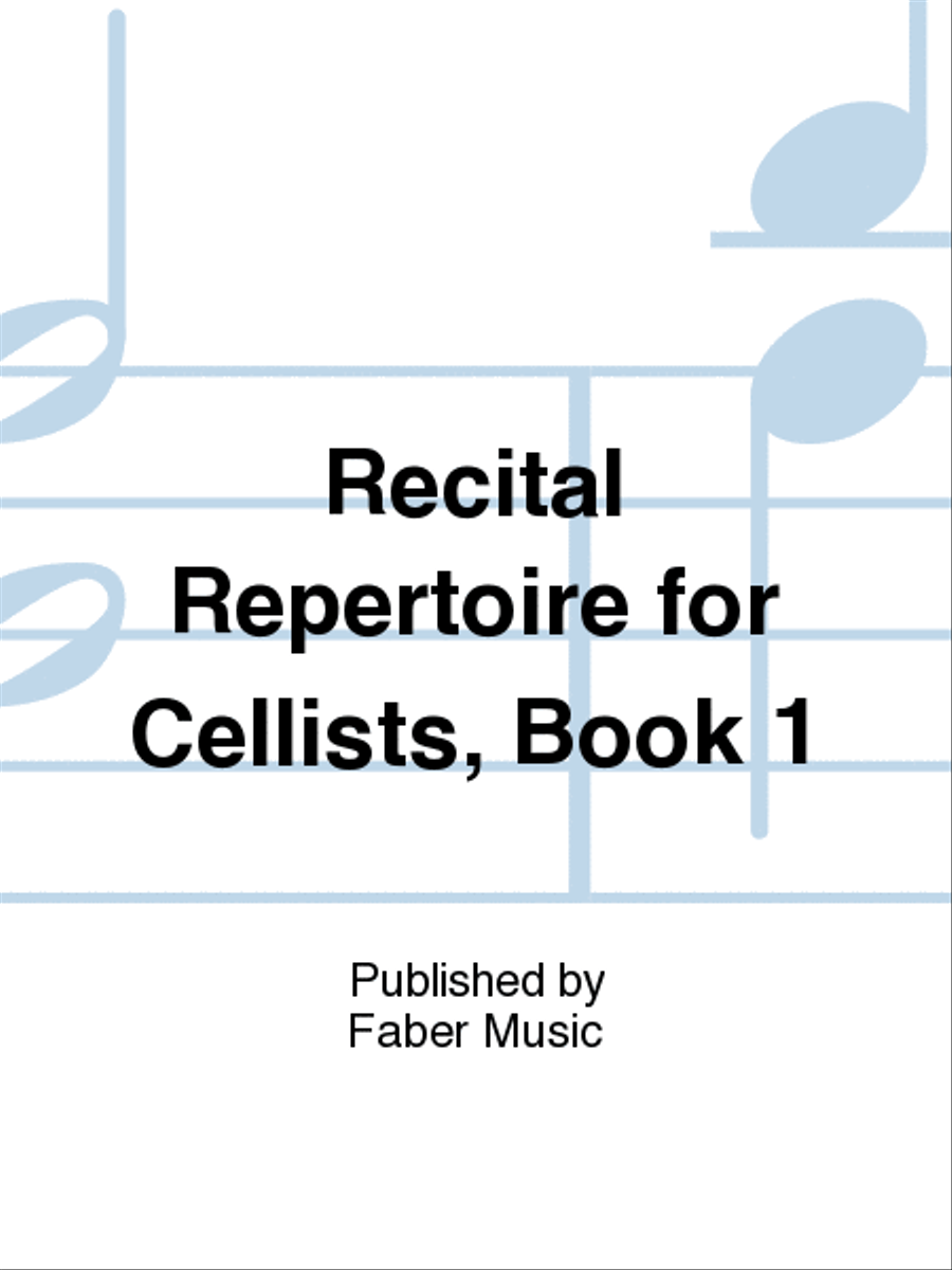 Recital Repertoire for Cello, Book 1 Piano Accompaniment scores gallery preview page 1