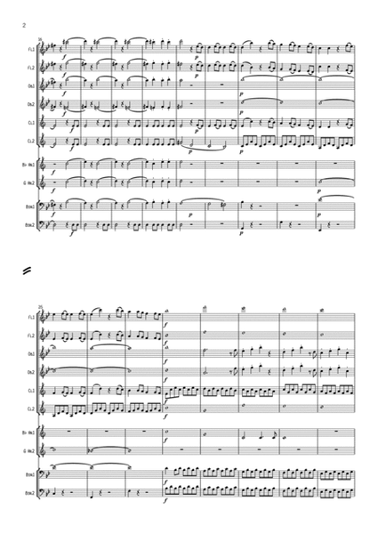 Mozart: Symphony No. 40 in G min K550 Mvt.1 - wind dectet image number null
