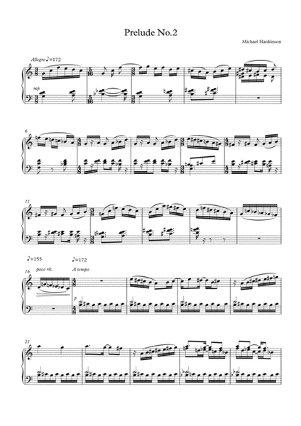 Five Preludes for Piano