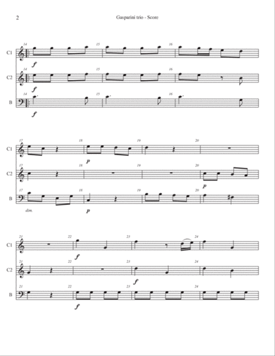 Two Sonatas Two Sonatas Small Ensemble scores gallery preview page 2