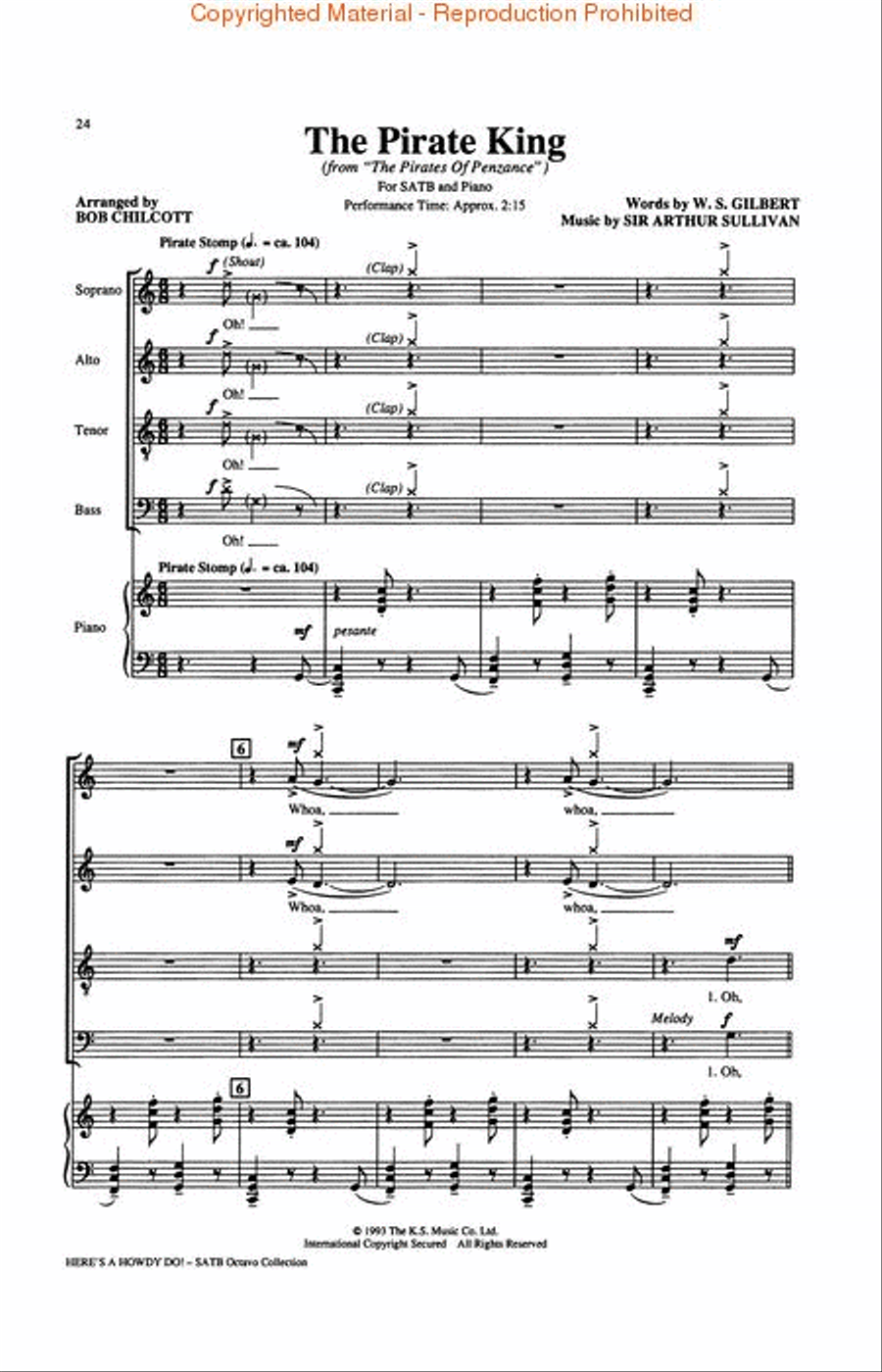 Here's a Howdy Do! (Collection) 4-Part scores gallery preview page 4