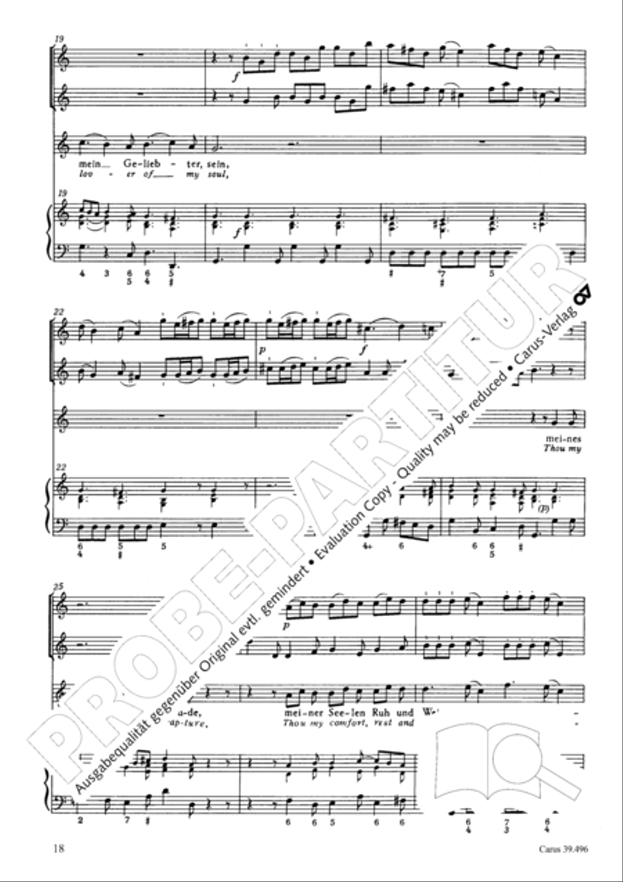 Triumph, O heavens (Jauchzet, ihr Himmel) SA scores gallery preview page 19