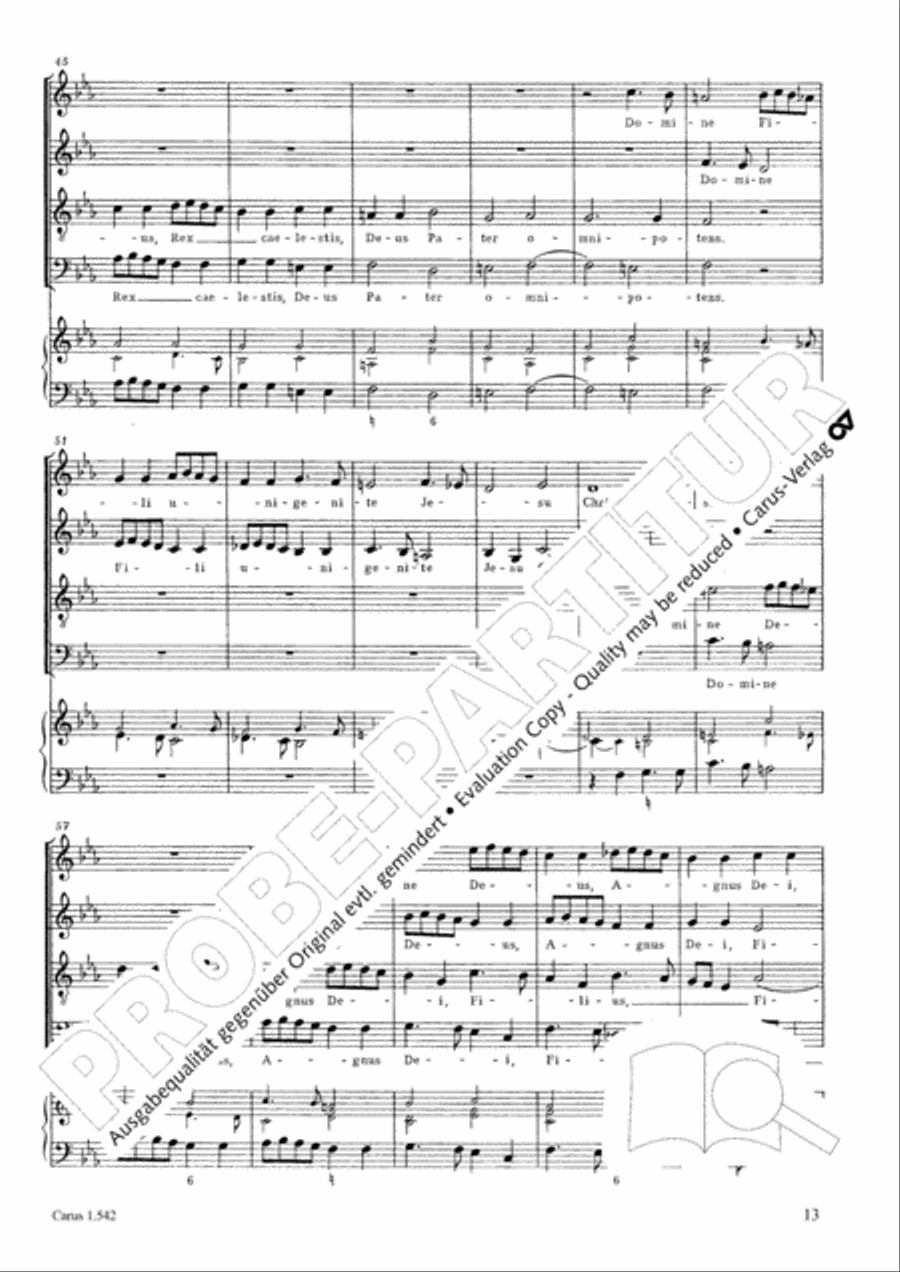 Messa a quattro voci da cappella 4-Part scores gallery preview page 14